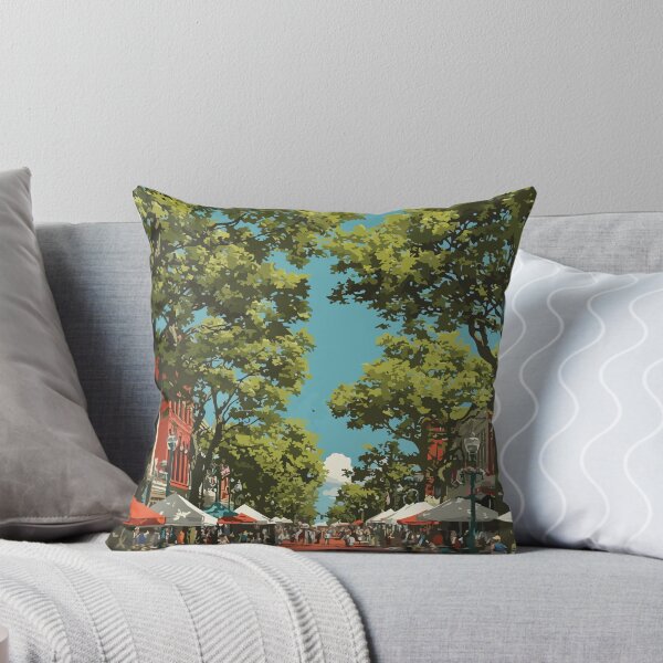 Item preview, Somerville New Jersey Downtown | Classic Main Street Art designed and sold by TuncGK.