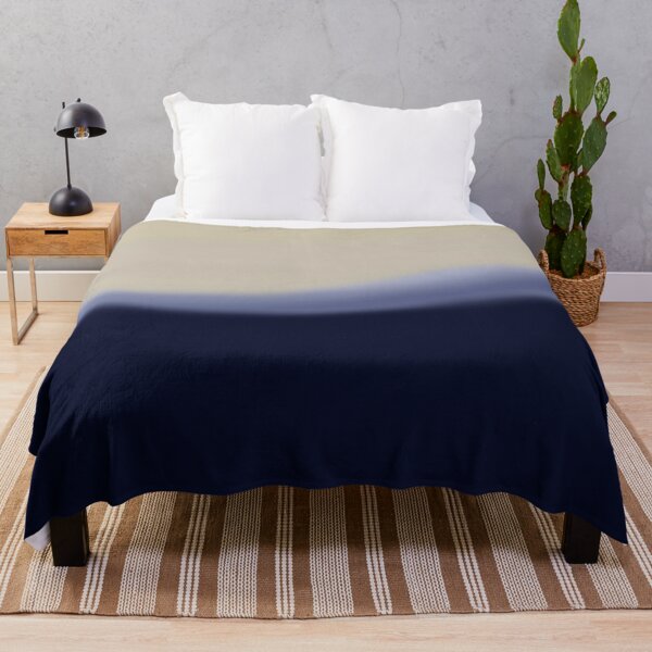 Item preview, Deep Indigo and Beige Abstract Landscape designed and sold by pluielegere.