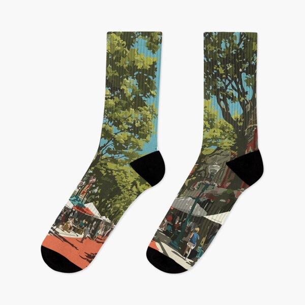 Item preview, Somerville New Jersey Downtown | Classic Main Street Art designed and sold by TuncGK.