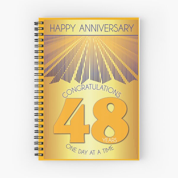 Item preview, 48 Year Golden Ray One Day At A Time Anniversary designed and sold by ApexDesigners.