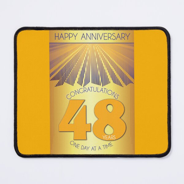 Item preview, 48 Year Golden Ray One Day At A Time Anniversary designed and sold by ApexDesigners.