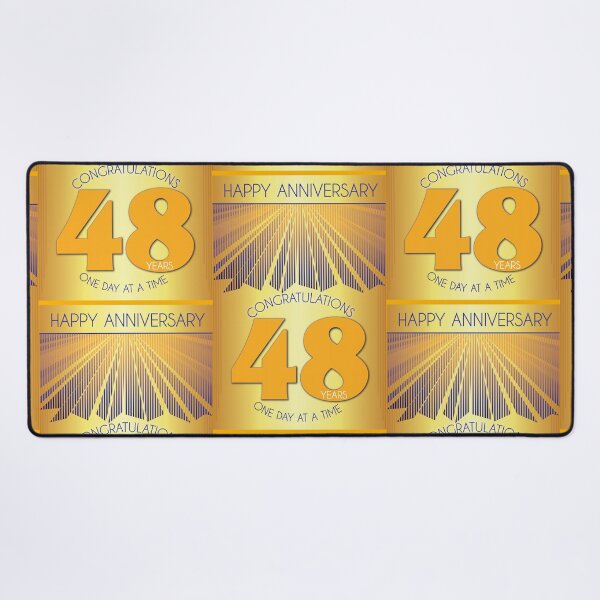 Item preview, 48 Year Golden Ray One Day At A Time Anniversary designed and sold by ApexDesigners.