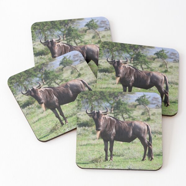 Item preview, Lone Wildebeest - Eastern Serengeti designed and sold by KristalStittle.