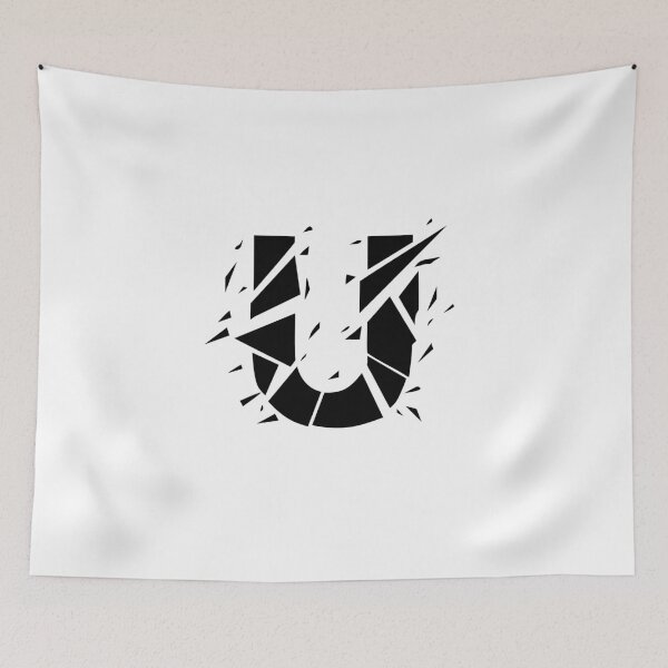Item preview, Cracked Stone Letter U - Distressed Grunge Style designed and sold by uncoXab.
