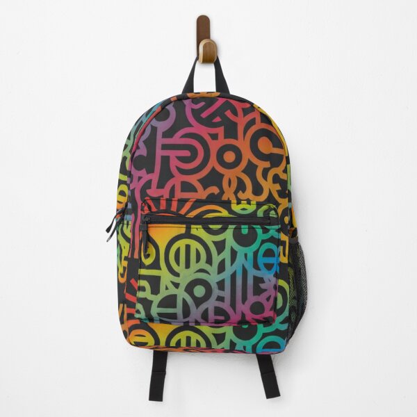 Item preview, minimalist composition, line art showing the interconnectedness of selfless actions, warm gradient colors, graffiti, film, multicolor, black background designed and sold by gulka8.