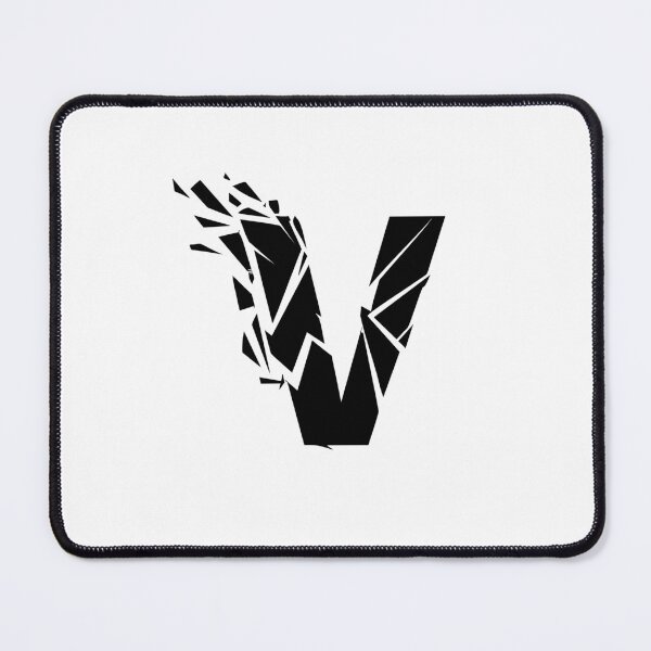 Item preview, Cracked Stone Letter V - Distressed Grunge Style designed and sold by uncoXab.
