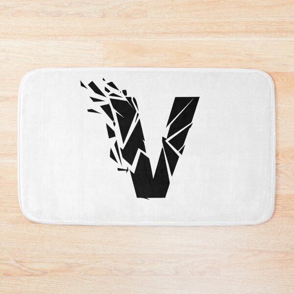 Item preview, Cracked Stone Letter V - Distressed Grunge Style designed and sold by uncoXab.