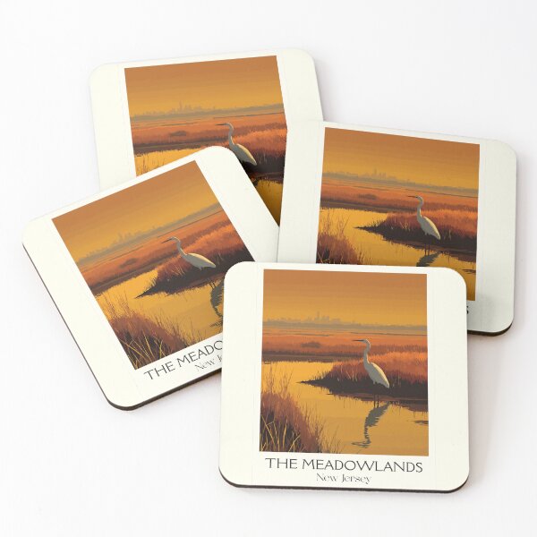 Item preview, The Meadowlands New Jersey | Egret at Sunset Art Print designed and sold by TuncGK.