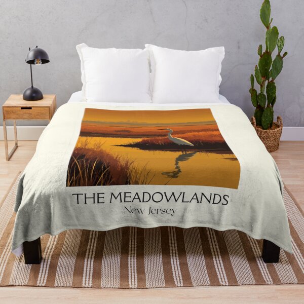 Item preview, The Meadowlands New Jersey | Egret at Sunset Art Print designed and sold by TuncGK.