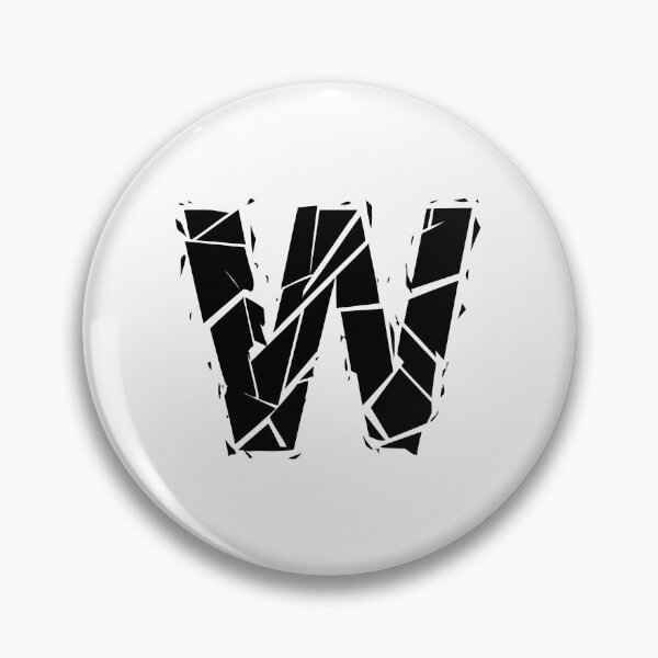 Item preview, Cracked Stone Letter W - Distressed Grunge Style designed and sold by uncoXab.