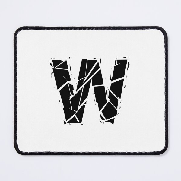 Item preview, Cracked Stone Letter W - Distressed Grunge Style designed and sold by uncoXab.