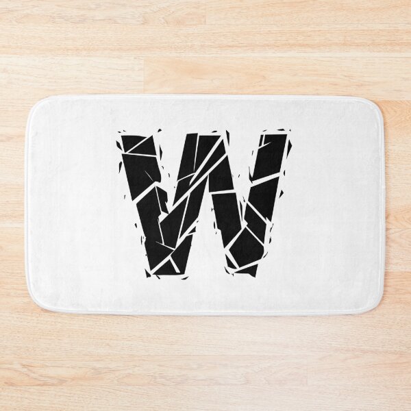 Item preview, Cracked Stone Letter W - Distressed Grunge Style designed and sold by uncoXab.