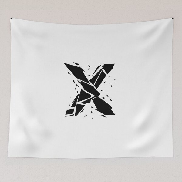 Item preview, Cracked Stone Letter X - Distressed Grunge Style designed and sold by uncoXab.