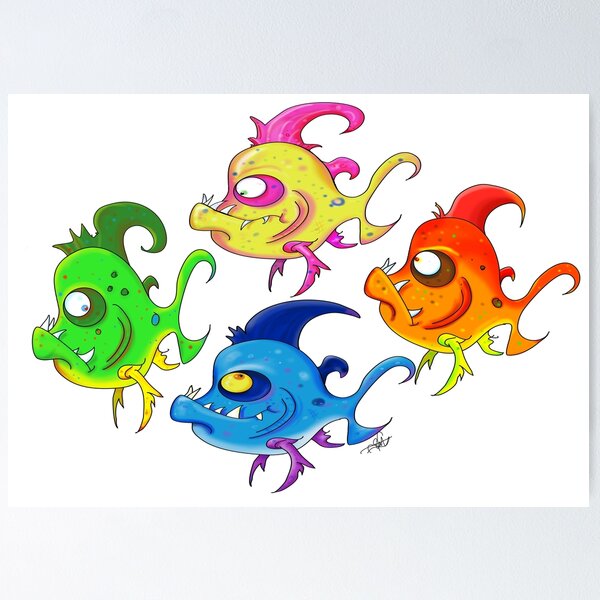 Item preview, School of Piranha  designed and sold by toonsbygeorge.