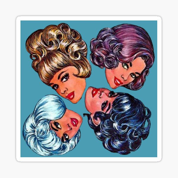 Wigging Out (Blue) Sticker