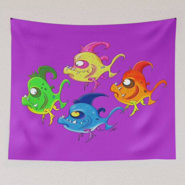Item preview, School of Piranha  designed and sold by toonsbygeorge.
