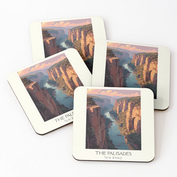 Item preview, The Palisades New Jersey Cliffs | Hudson River Gorge Art designed and sold by TuncGK.