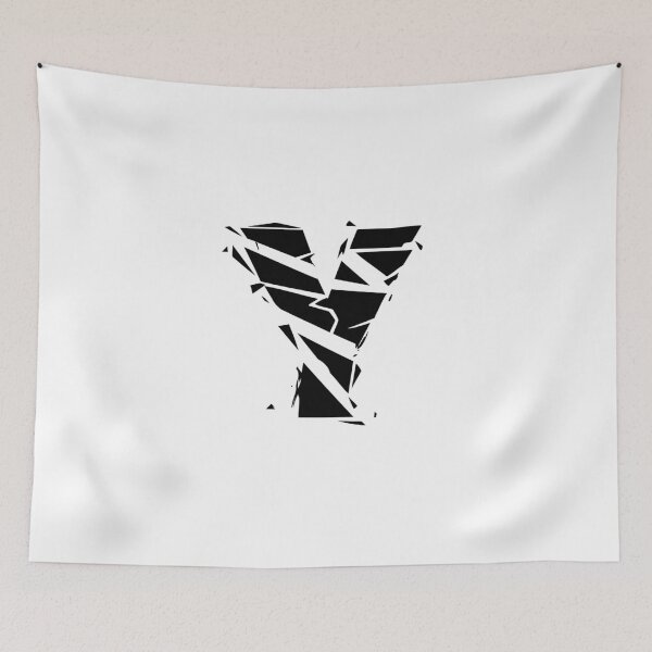 Item preview, Cracked Stone Letter Y - Distressed Grunge Style designed and sold by uncoXab.