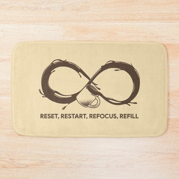 Item preview, Reset Restart Refocus Refill Coffee by Tobe Fonseca designed and sold by Tobe Fonseca®.