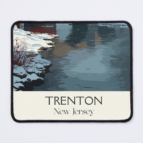 Item preview, Trenton New Jersey Winter | Delaware River Bridge Art designed and sold by TuncGK.