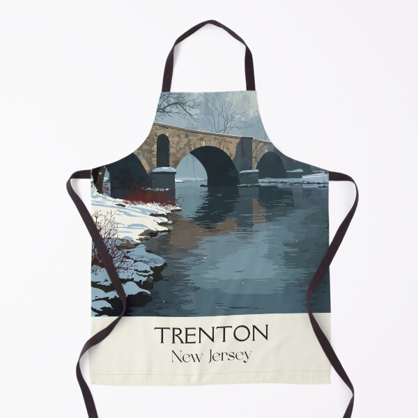 Item preview, Trenton New Jersey Winter | Delaware River Bridge Art designed and sold by TuncGK.