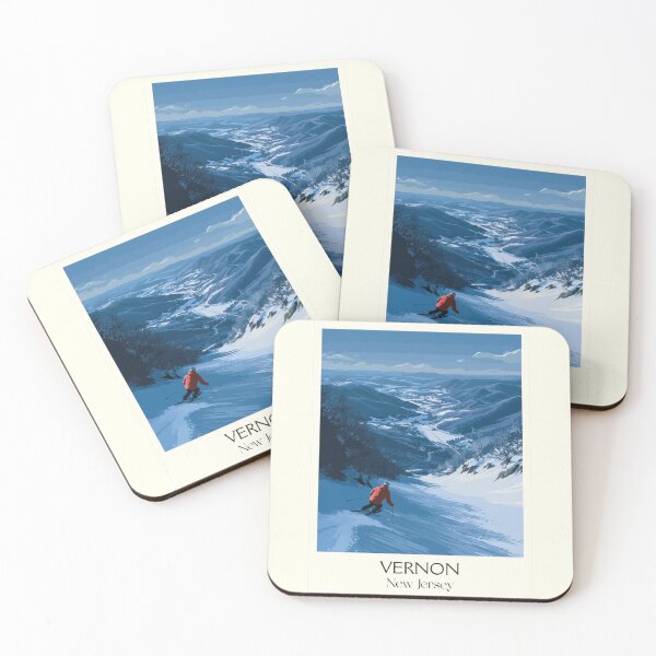 Item preview, Vernon New Jersey Winter | Mountain Creek Skiing Art designed and sold by TuncGK.