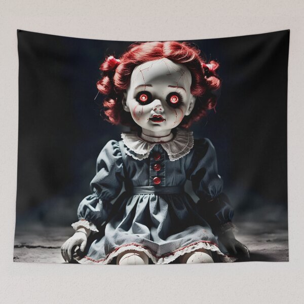 Item preview, The Haunted Doll – Eyes That Follow Yo designed and sold by PawPrintedArt.