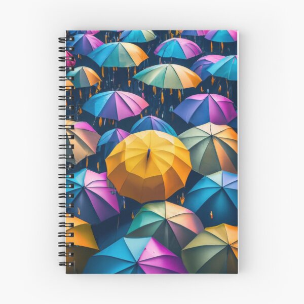Item preview, colorful umbrellas creating a kaleidoscope of colors, photo, film, 3D rendering, conceptual art, yellow, purple, blue designed and sold by gulka8.