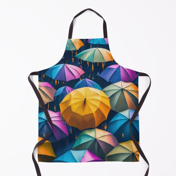 Item preview, colorful umbrellas creating a kaleidoscope of colors, photo, film, 3D rendering, conceptual art, yellow, purple, blue designed and sold by gulka8.