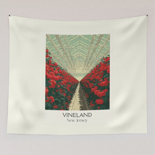 Item preview, Vineland New Jersey Agriculture | Greenhouse Blooms Art designed and sold by TuncGK.