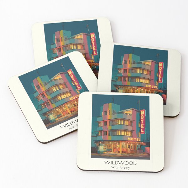 Item preview, Wildwood New Jersey Motel | Doo Wop Architecture Art designed and sold by TuncGK.
