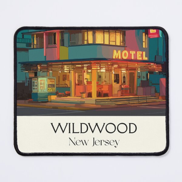 Item preview, Wildwood New Jersey Motel | Doo Wop Architecture Art designed and sold by TuncGK.