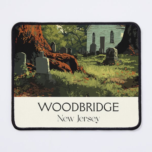 Item preview, Woodbridge New Jersey History | Colonial Church Art Print designed and sold by TuncGK.