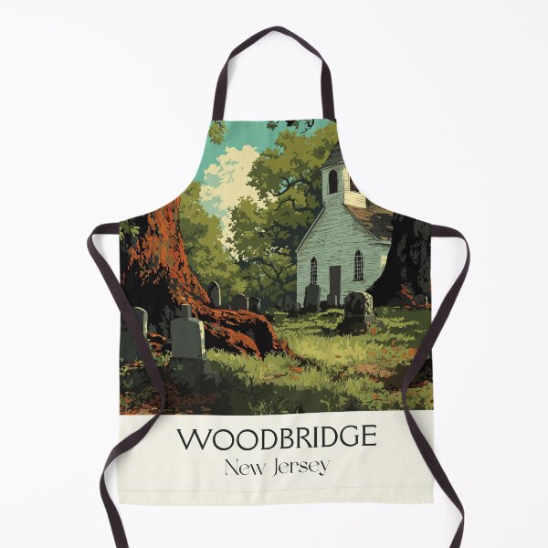 Item preview, Woodbridge New Jersey History | Colonial Church Art Print designed and sold by TuncGK.