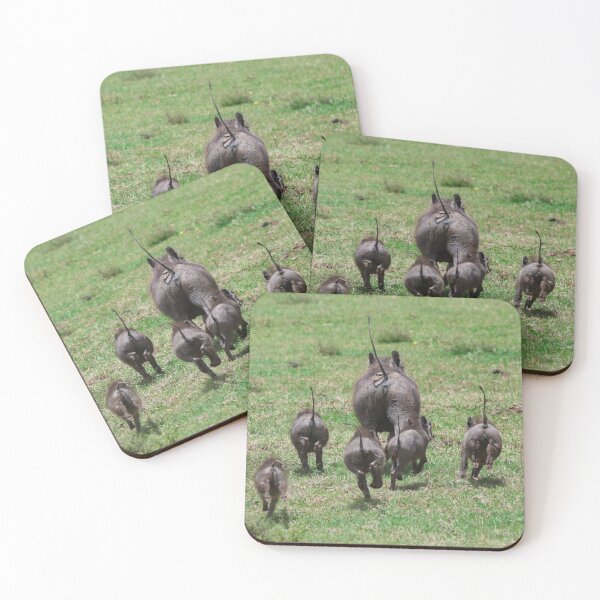 Item preview, Fleeing Family of Warthogs designed and sold by KristalStittle.