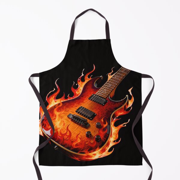 Item preview, AN ELECTRIC GUITAR FLAMES AND FIRE designed and sold by infinitearte.