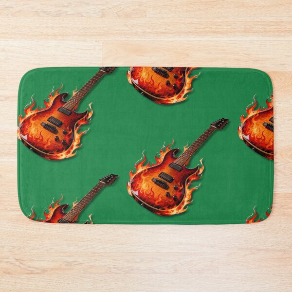 Item preview, AN ELECTRIC GUITAR FLAMES AND FIRE designed and sold by infinitearte.