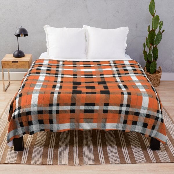 Item preview, ORANGE, black and white checkered pattern, vivid, illustration, photo, fabric pattern, beautiful print, graphics designed and sold by gulka8.
