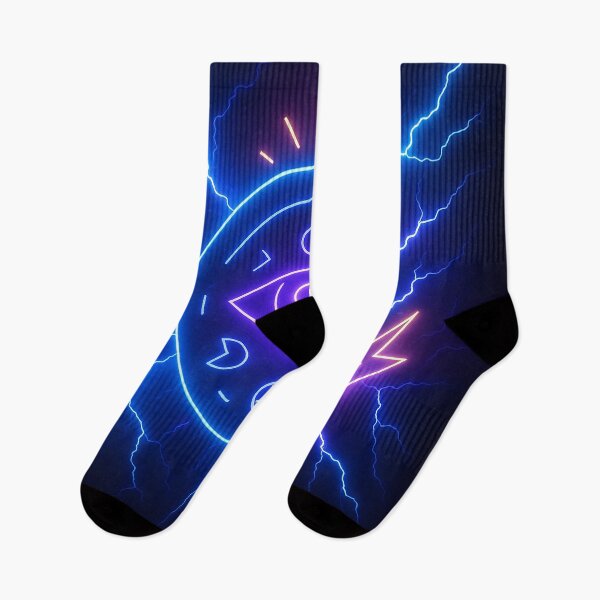 Item preview, Mystical Neon Eye Symbol – Futuristic Lightning Design designed and sold by FUIRY .