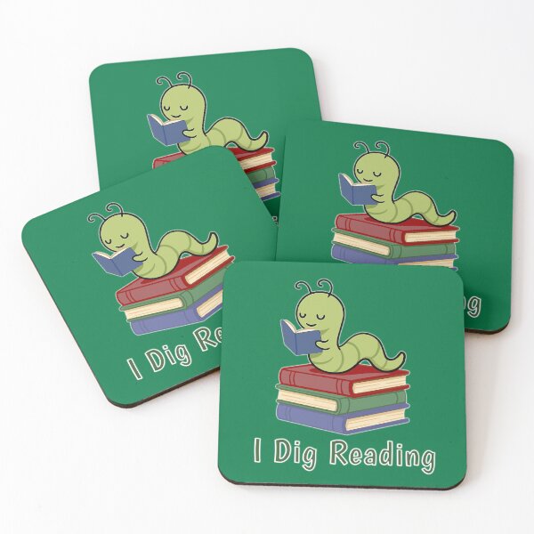 Item preview, Book Buddies: Bookworm: I Dig Reading designed and sold by AvocasaStudios.
