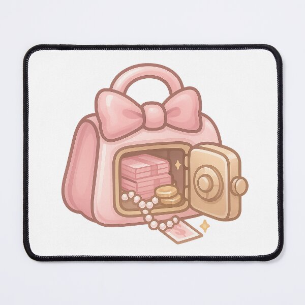 Item preview, Luxury Vault Purse Sticker | Kawaii Money Safe Handbag | Cute Wealth Vault | Money Sticker designed and sold by HerDreamCodes.