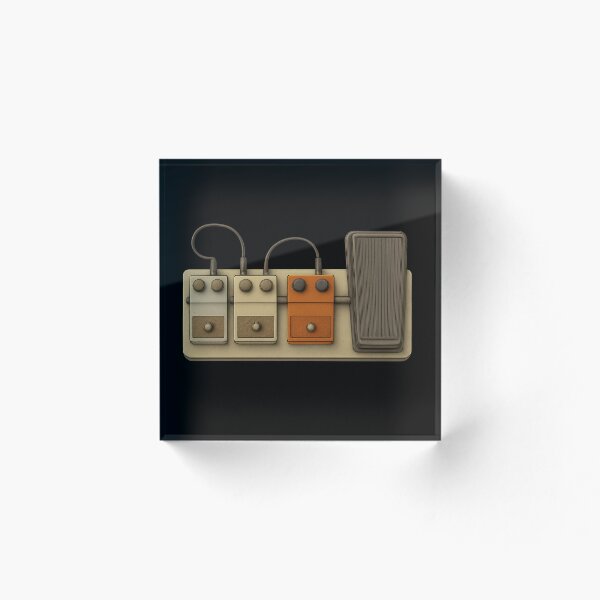 Artikelvorschau, Skizze des Pedalboards für elektrische Gitarre entworfen und verkauft von ThoughtsInTheOpen.