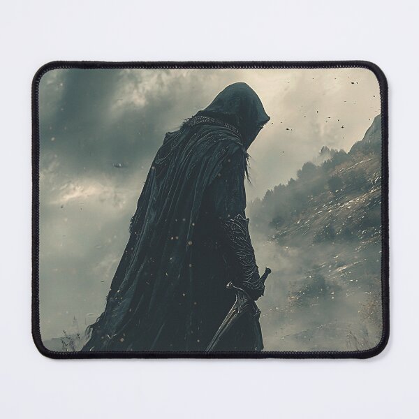 Item preview, Shadow Rider Dark Fantasy Art | Hooded Specter Medieval Warrior Concept designed and sold by MetroEnvision.