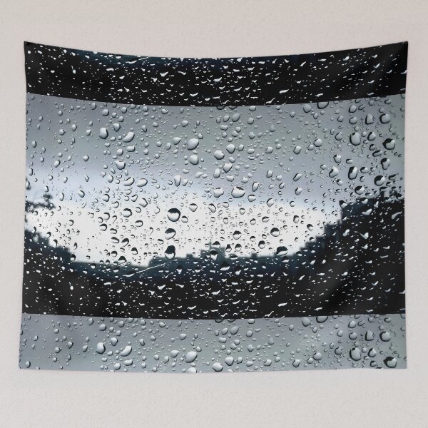 Item preview, Rain Drops on Window - Moody Urban Rainfall Macro Photography  designed and sold by SergioMiklos.