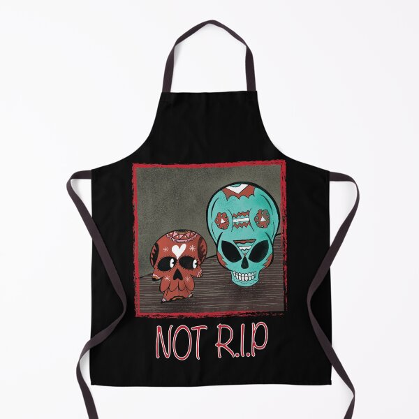 Item preview, MIDCENTURY SURREAL COMEDY MEXICAN SKULL AND ALIEN SKULL CARTOON designed and sold by Sycorax Studio.