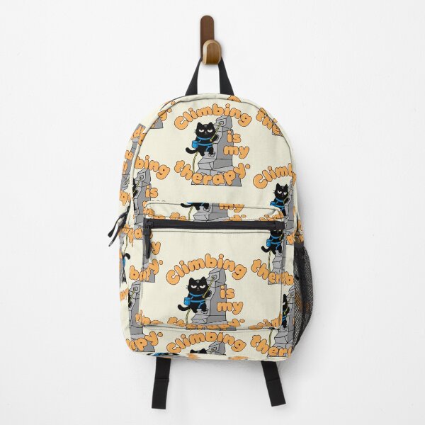 Item preview, Climbing Is My Therapy Rock Climber Cat designed and sold by IAPICTURE.
