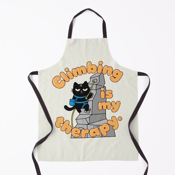Item preview, Climbing Is My Therapy Rock Climber Cat designed and sold by IAPICTURE.
