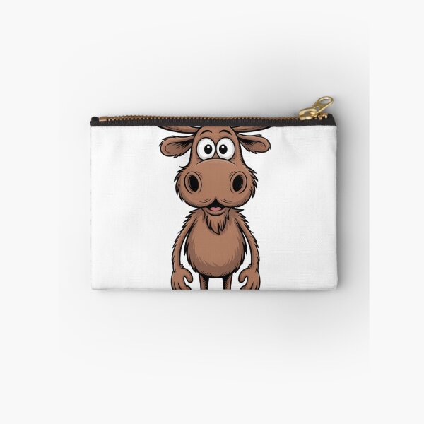 Item preview, Minimalist black moose – comic mascot designed and sold by FusiTink.
