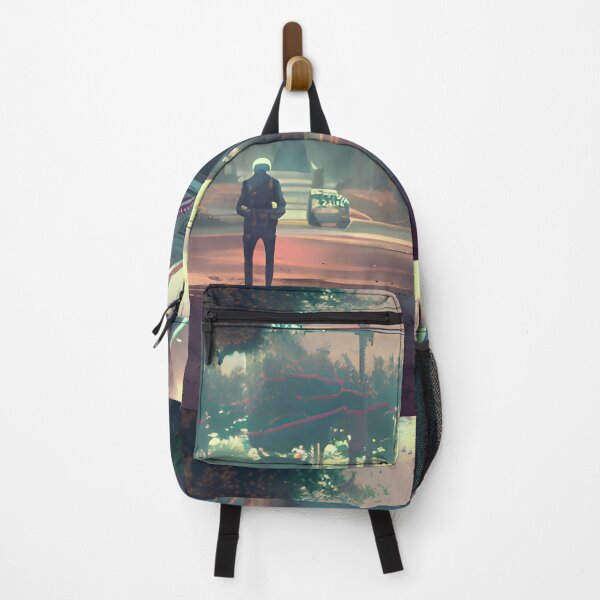 Item preview, Cinematic Suburban Sunset - Retro Sci-Fi Roadside Scene  designed and sold by SergioMiklos.