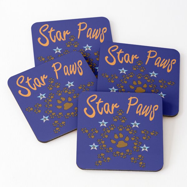 Item preview, Star Paws Typography Animal Print Pattern designed and sold by PVTCreations.